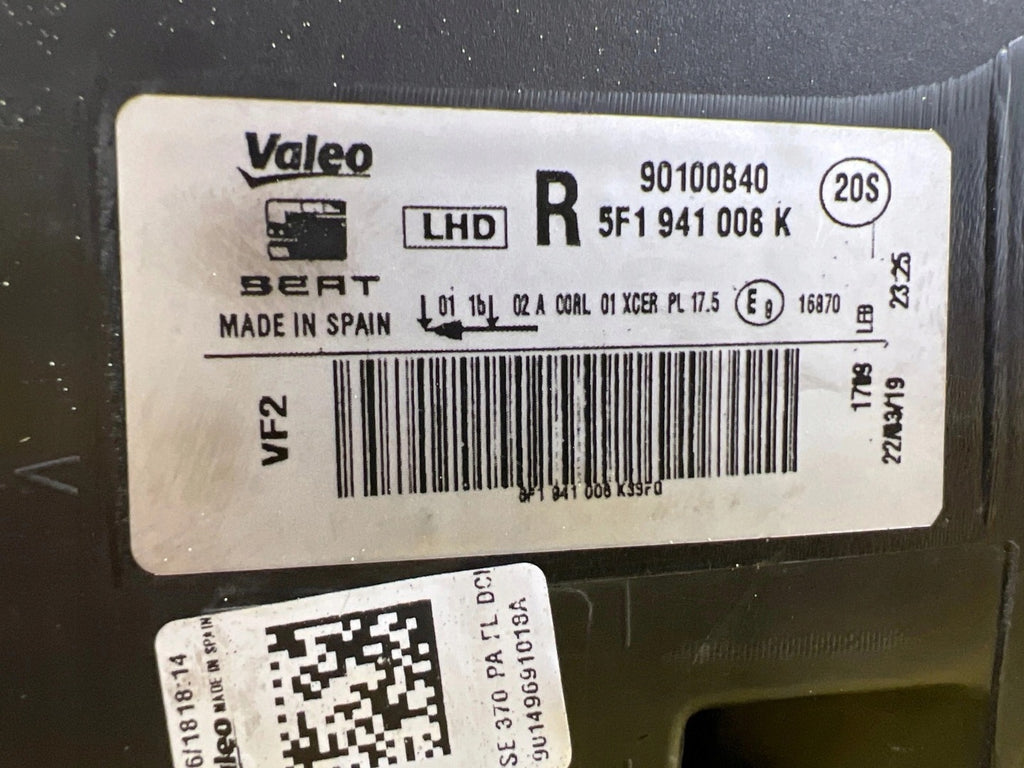 Frontscheinwerfer Seat Leon 5f1 5F1941006K LED Rechts Scheinwerfer Headlight SCH9182040739ig