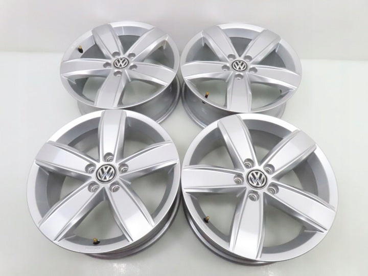 4x Alufelge 17 Zoll 6.5" 5x112 41ET Glanz Silber 3G0071497B VW Tiguan Golf I FEL7072206911fr