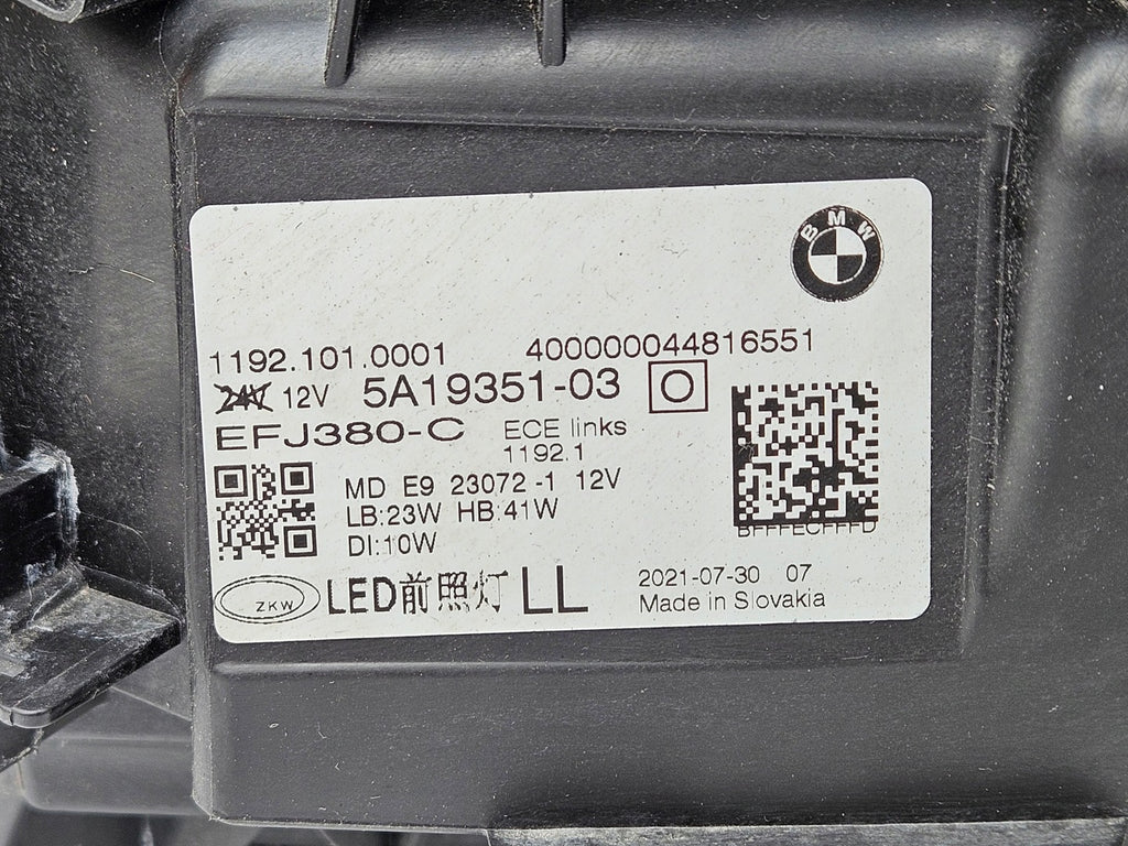 Frontscheinwerfer BMW 4 G22 G23 G26 5A19351-03 LED Links Scheinwerfer Headlight SCH6984322380ou