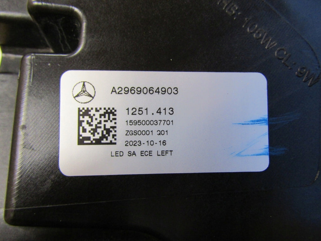 Frontscheinwerfer Mercedes-Benz Eqs A2969064903 LED Links Scheinwerfer Headlight SCH5293173142kw