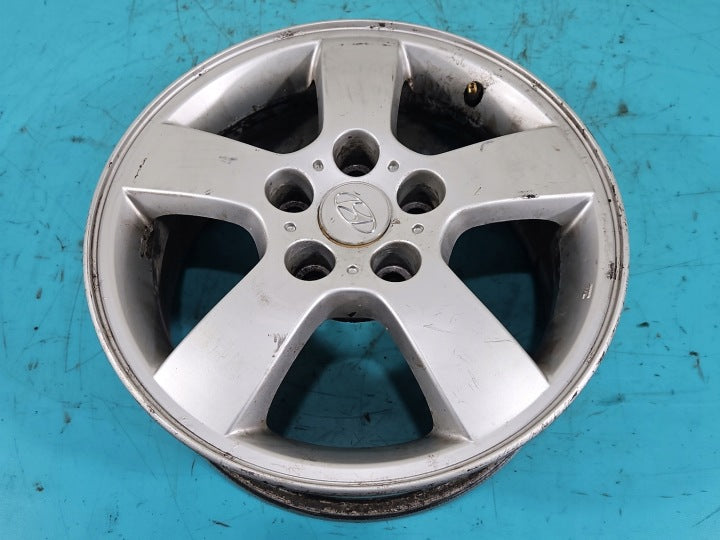 4x Alufelge 16 Zoll 6.5" 5x114.3 Hyundai Tucson Rim Wheel FEL9979395661dk