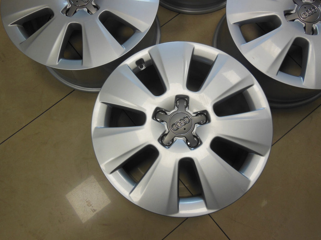 4x Alufelge 17 Zoll 7.5" 5x112 45ET Glanz Silber 8K0601025AM Audi Rim Wheel