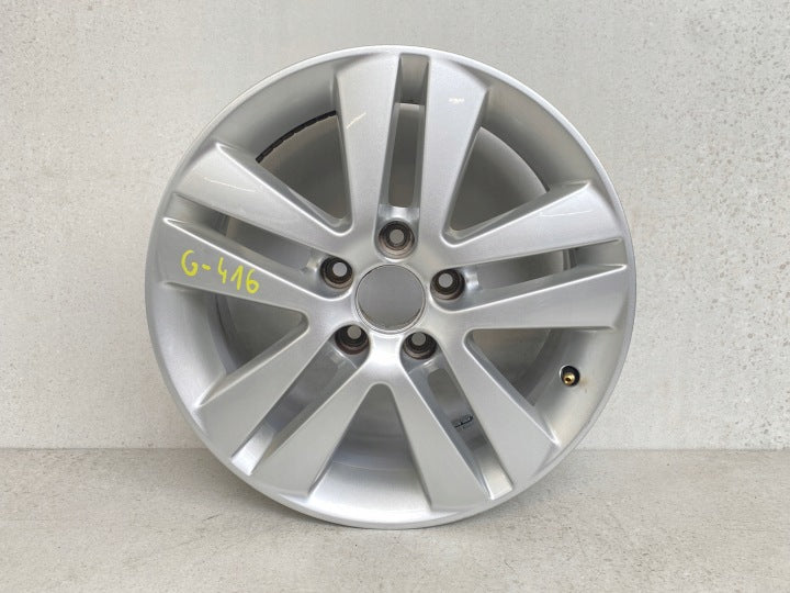 1x Alufelge 16 Zoll 6.5" 5x110 37ET Glanz Silber Opel Astra Zafira B Meriva FEL7199894462ap