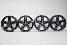 Load image into Gallery viewer, 4x Alufelge 18 Zoll 7.5&quot; 5x112 37ET Glanz Schwarz 4G0601025M Audi A6 C7