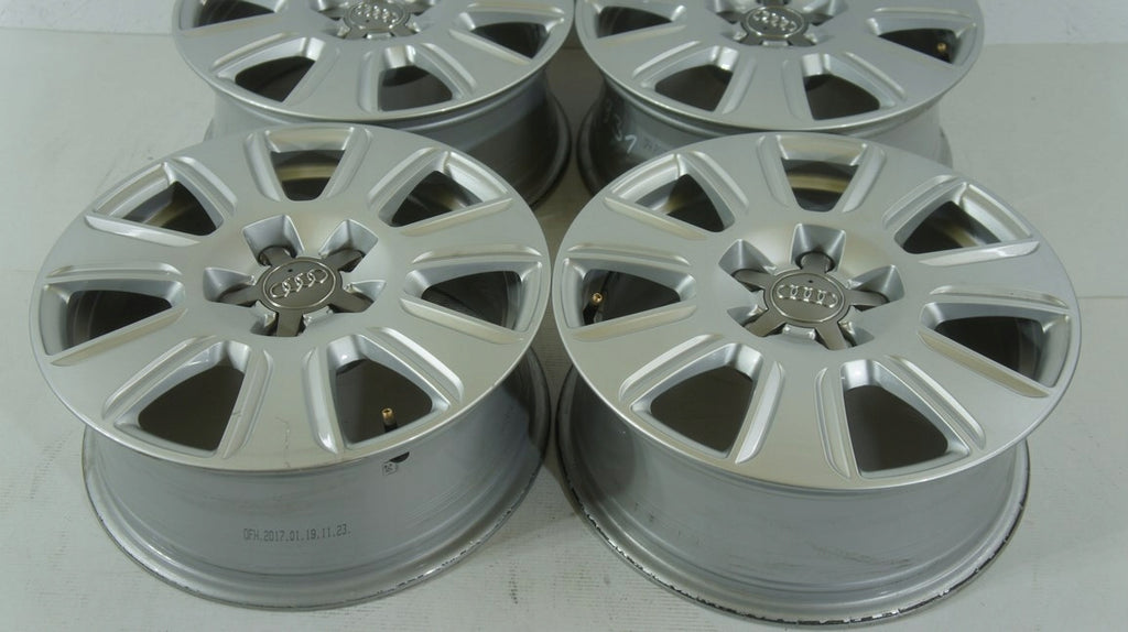 4x Alufelge 16 Zoll 6.5" 5x112 33ET Glanz Silber 8U0601025 Audi Rim Wheel