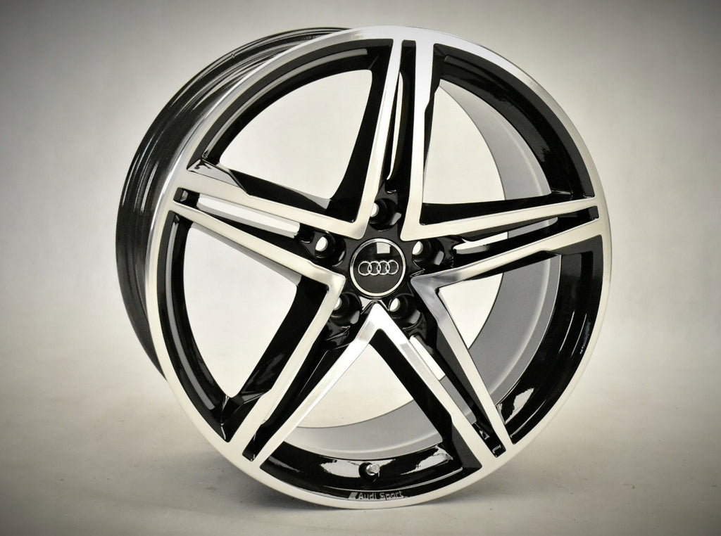 4x Alufelge 18 Zoll 8.5" 5x112 29ET Glanz Silber 8W0601025 Audi Rim Wheel FEL3682059682wl