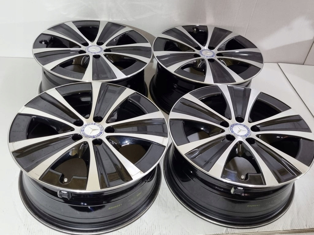 4x Alufelge 18 Zoll 8.0" 5x112 43ET Glanz Schwarz A2134013700 Mercedes-Benz FEL6962711007uq