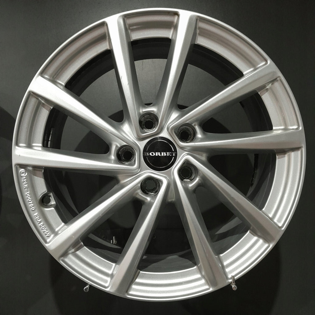 4x Alufelge 17 Zoll 7.0" 5x112 47ET Glanz Silber KBA50269 VW Golf V I Jetta FEL2332865356le