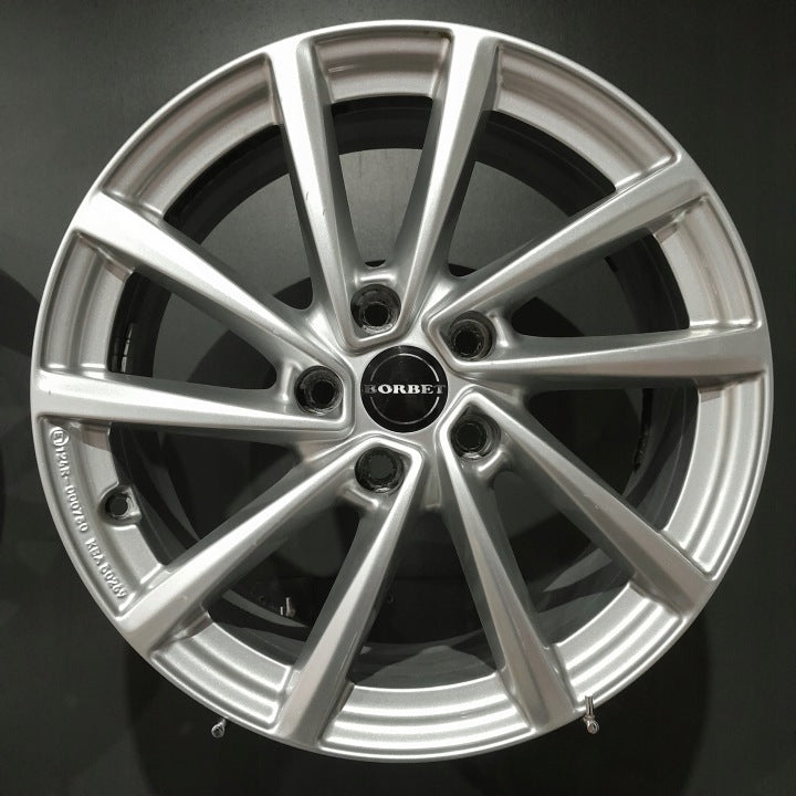 4x Alufelge 17 Zoll 7.0" 5x112 47ET Glanz Silber KBA50269 VW Golf V I Jetta FEL2332865356le