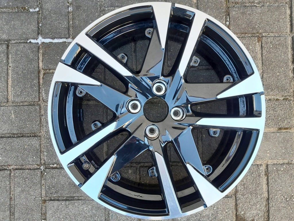 1x Alufelge 18 Zoll 7.0" 4x108 35ET Glanz Schwarz 9828186880 Peugeot 2008 I FEL5249641994ak