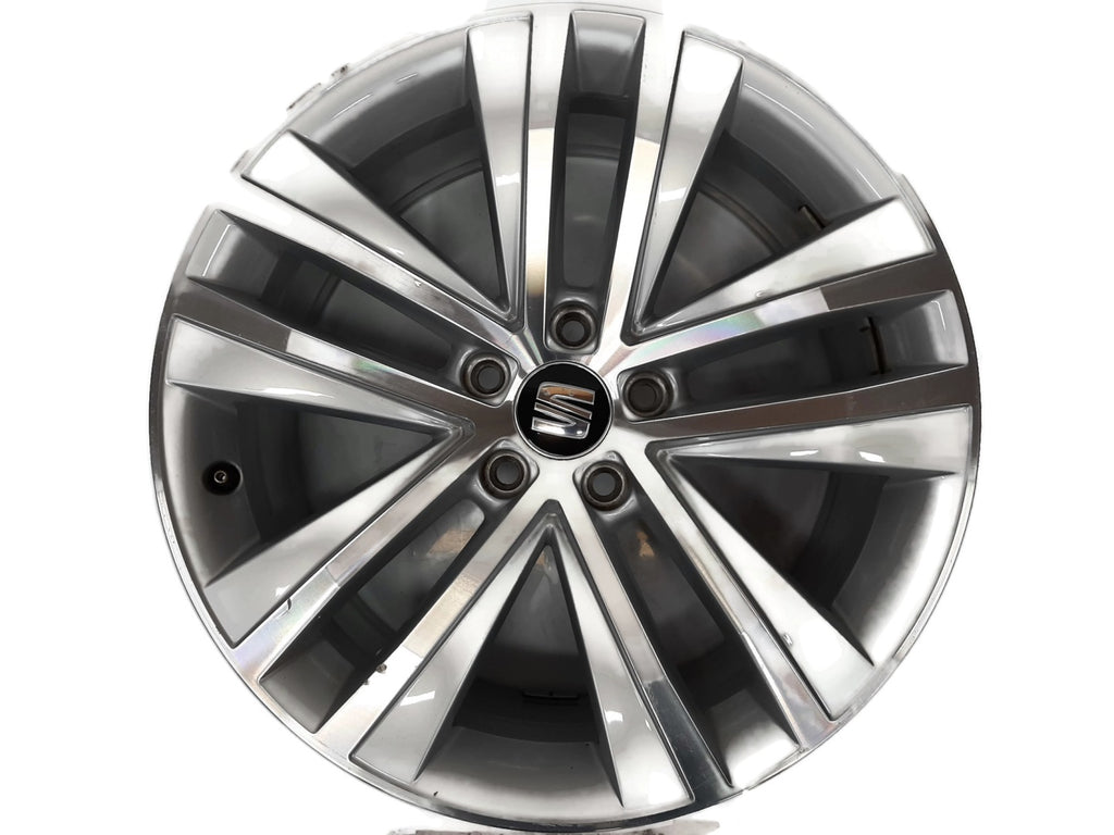 1x Alufelge 18 Zoll 7.5" 5x112 35ET Glanz Silber Seat Alhambra Sharan Rim Wheel FEL4664004792ra