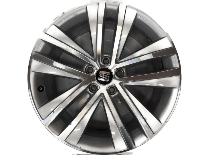 1x Alufelge 18 Zoll 7.5" 5x112 35ET Glanz Silber Seat Alhambra Sharan Rim Wheel FEL4664004792ra
