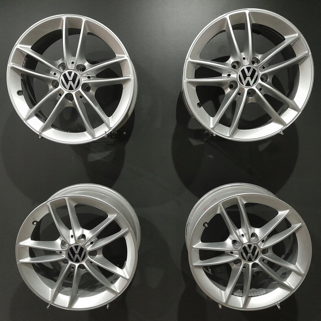 4x Alufelge 16 Zoll 6.5" 5x112 44ET Glanz Silber A1774010100 Mercedes-Benz Caddy FEL7592573348ua