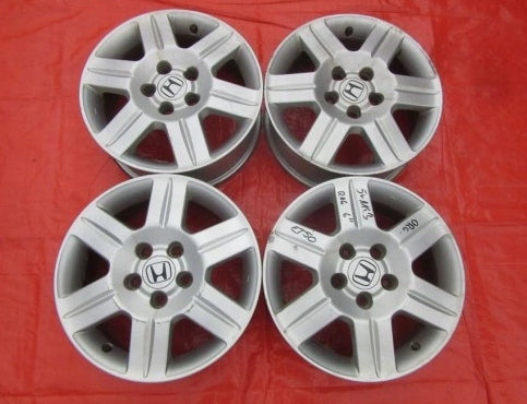 4x Alufelge 16 Zoll 6.0" 5x114.3 50ET Schwarz Honda Crv Ii Rim Wheel FEL2709445409sw