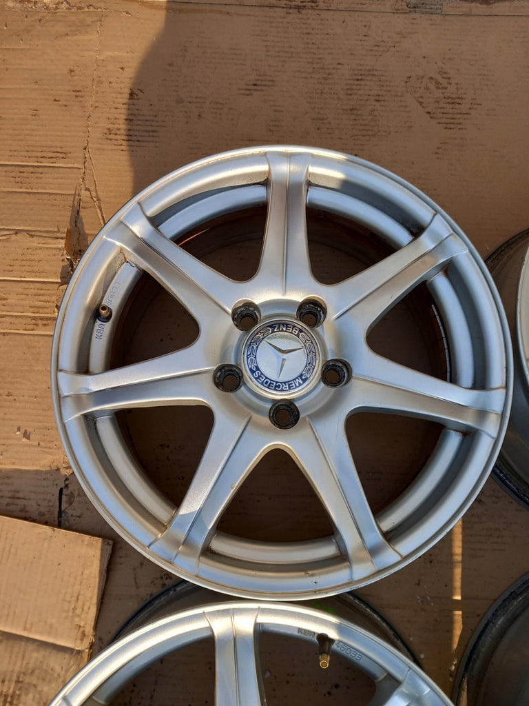 4x Alufelge 16 Zoll 7.0" 5x112 48ET Glanz Silber A2044011102 Mercedes-Benz W204 FEL4545382632da