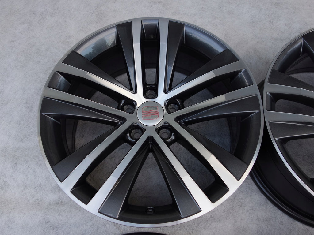 4x Alufelge 18 Zoll 7.5" 5x112 35ET Glanz Graphit 7N0601025F Mg Alhambra