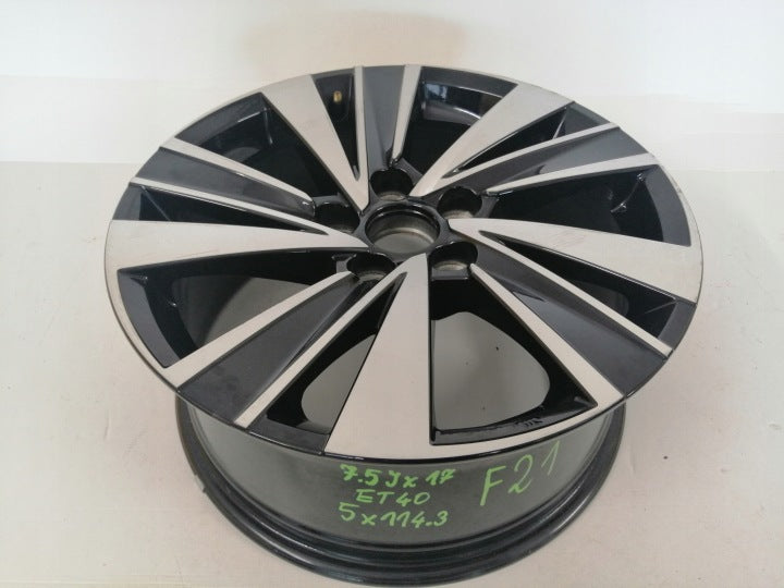 1x Alufelge 17 Zoll 7.5" 5x114.3 42611YP320 Toyota Rim Wheel FEL6741788844hi