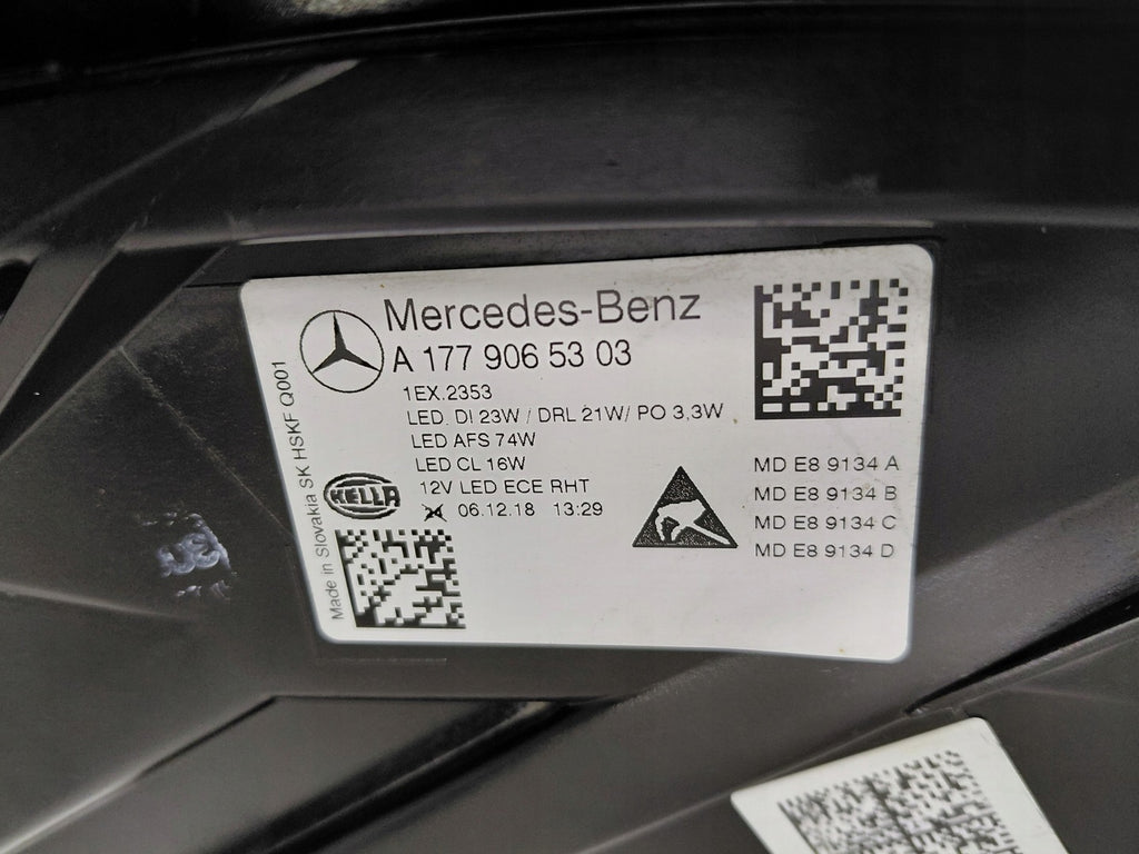 Frontscheinwerfer Mercedes-Benz W177 A1779065303 FALSE Scheinwerfer Headlight SCH1566711141xe