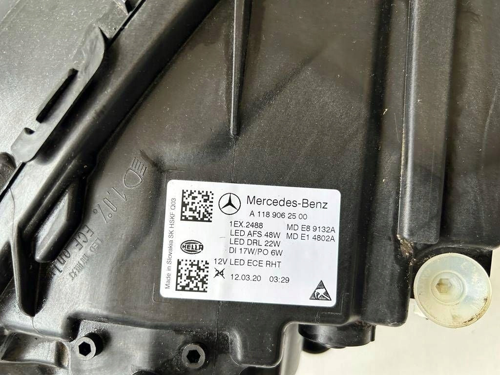 Frontscheinwerfer Mercedes-Benz Cla A1189062500 Links Scheinwerfer Headlight SCH5412322609mn