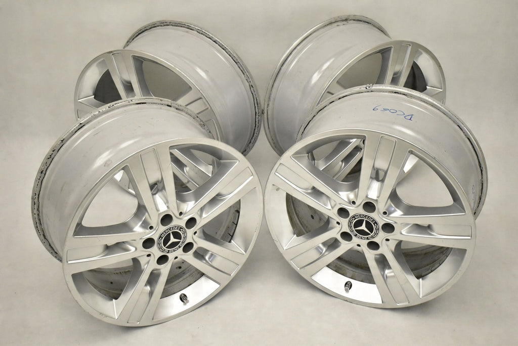 4x Alufelge 18 Zoll 8.0" 5x112 60ET Glanz Silber A1644015702 Mercedes-Benz W164