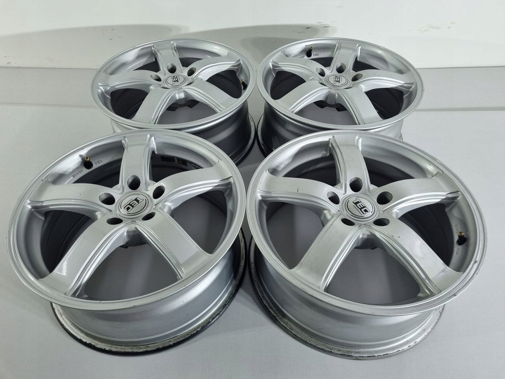4x Alufelge 17 Zoll 7.5" 5x112 38ET Glanz Silber Audi Rim Wheel FEL9627765818vy