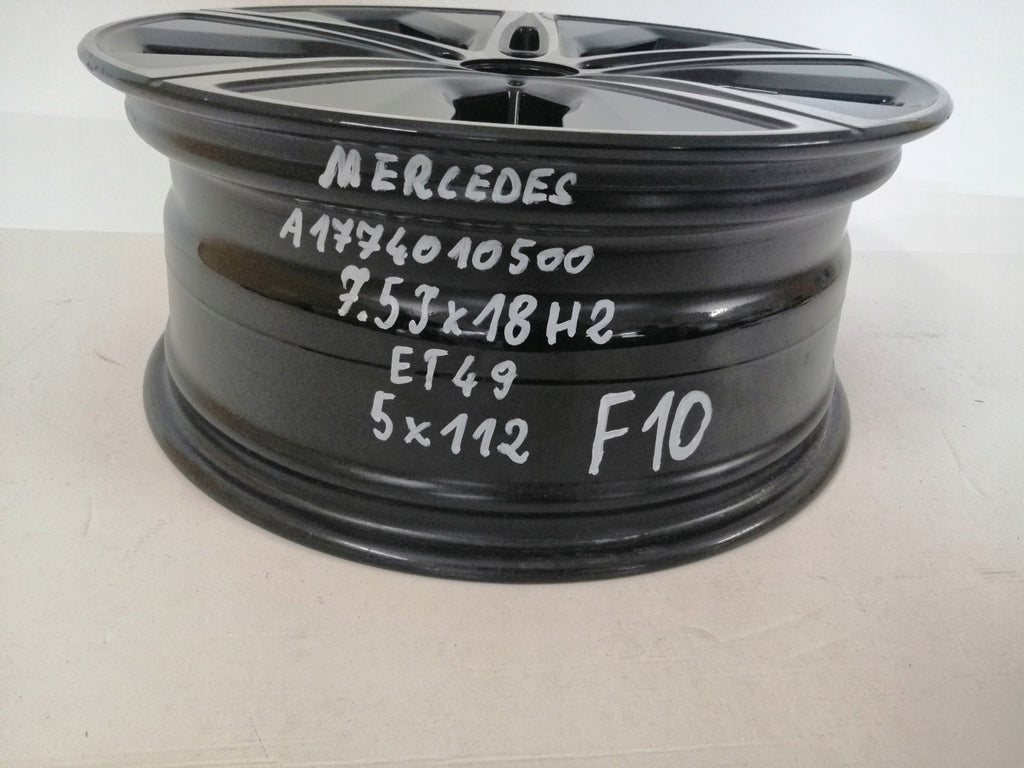 1x Alufelge 18 Zoll 7.5" 5x112 49ET A1774010500 Mercedes-Benz Cla Rim Wheel FEL7233888382rc