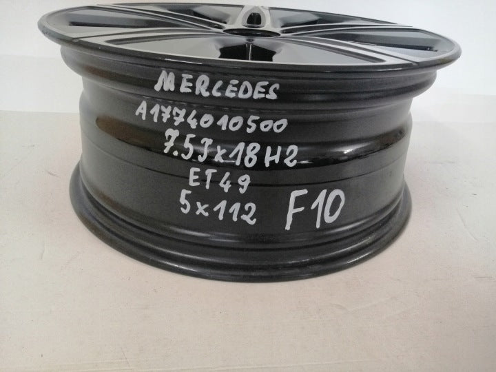1x Alufelge 18 Zoll 7.5" 5x112 49ET A1774010500 Mercedes-Benz Cla Rim Wheel FEL7233888382rc