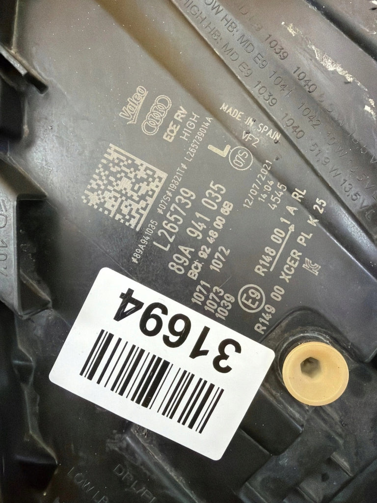 Frontscheinwerfer Audi E-Tron E Tron 89A941035 LED Links Scheinwerfer Headlight SCH6604581988pm