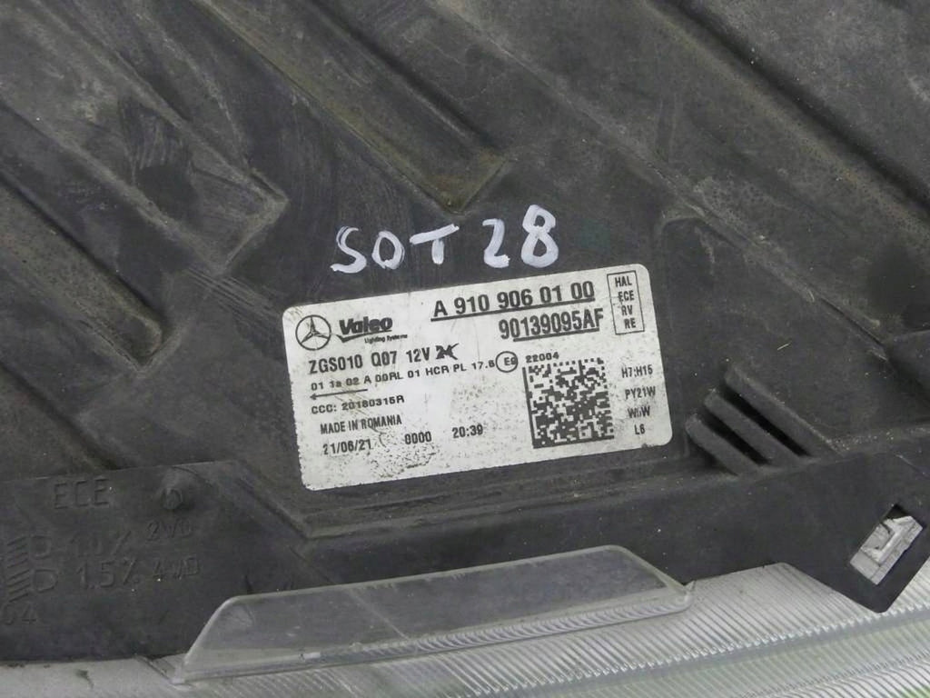 Frontscheinwerfer Mercedes-Benz Sprinter 9109060100 Rechts Headlight