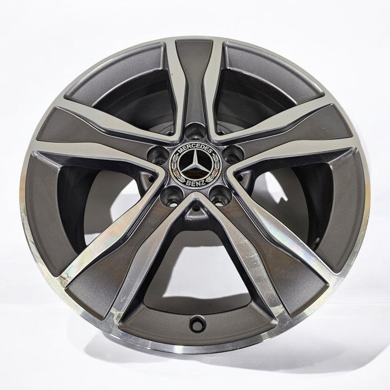 1x Alufelge 17 Zoll 7.0" 5x112 48,5ET A2054010800 Mercedes-Benz A205 Rim Wheel