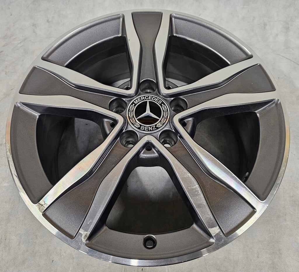 1x Alufelge 17 Zoll 7.0" 5x112 48,5ET A2054010800 Mercedes-Benz A205 Rim Wheel