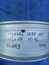 Laden Sie das Bild in den Galerie-Viewer, 1x Alufelge 17 Zoll 6.5" 5x114.3 48ET Hyundai Ix35 Rim Wheel FEL1340204112xi