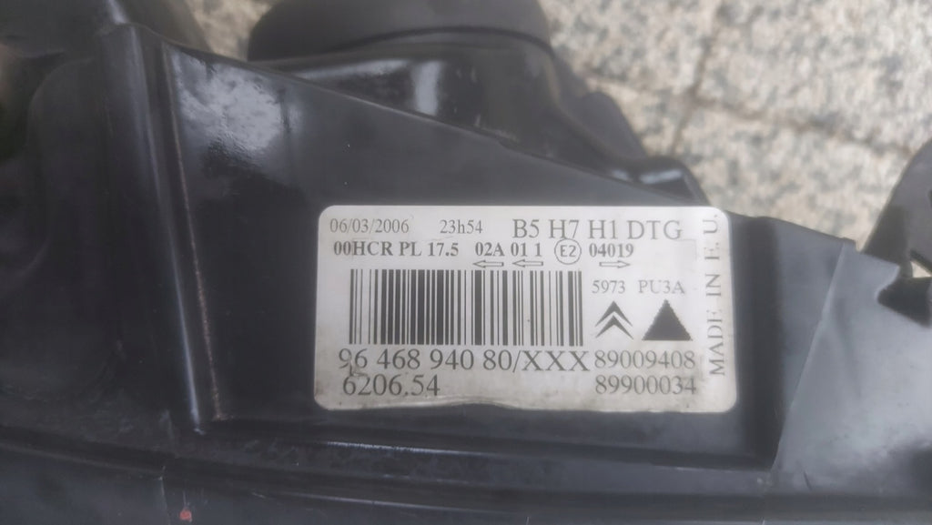Frontscheinwerfer Citroën C4 I 9646894080 Rechts Scheinwerfer Headlight SCH9551645498bu