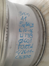 Load image into Gallery viewer, 1x Alufelge 16 Zoll 6.5" 5x114.3 39ET Glanz Silber 42611-05330 Toyota I FEL6206579216rg