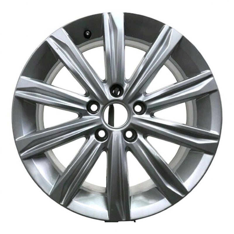 1x Alufelge 17 Zoll 6.5" 5x112 48,5ET Glanz Silber 5TA601025J VW Touran