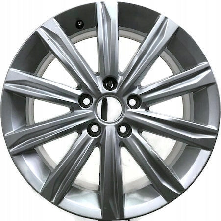 1x Alufelge 17 Zoll 6.5" 5x112 48,5ET Glanz Silber 5TA601025J VW Touran