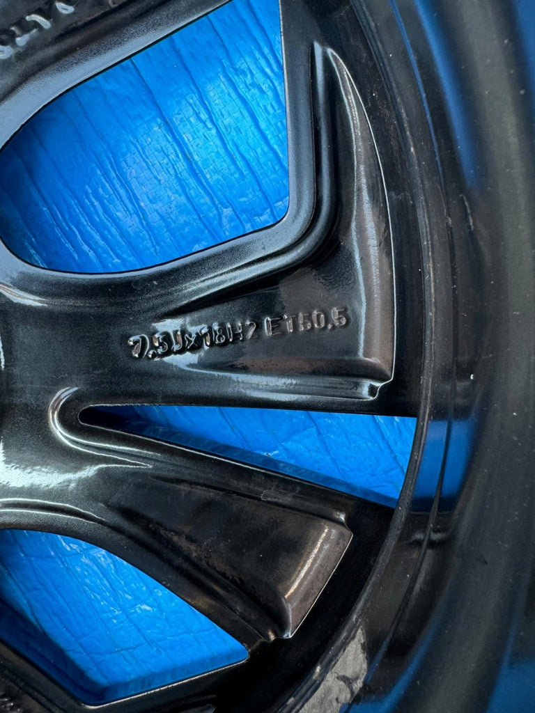 1x Alufelge 18 Zoll 7.5" 5x108 50 5ET Glanz Schwarz 32209452 Volvo Xc60 Ii FEL1041770129iu