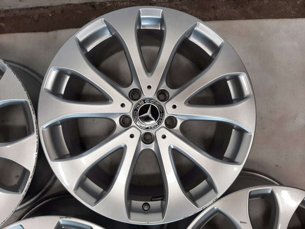 4x Alufelge 18 Zoll 8.0" 5x112 43ET Glanz Silber A2134011100 Mercedes-Benz W213 FEL9224160139sc