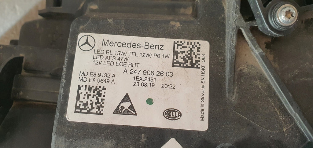 Frontscheinwerfer Mercedes-Benz W247 A2479062603 LED Rechts Headlight SCH7646507344sj