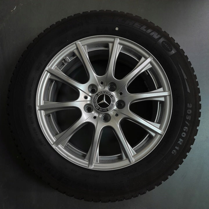 4x Alufelge 16 Zoll 6.5" 5x112 38ET Glanz Silber Mercedes-Benz W177 Rim Wheel FEL4612705836um