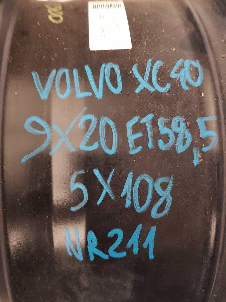 1x Alufelge 20 Zoll 9.0" 5x108 58ET Glanz Schwarz 32134538 Volvo Xc90 Xc60 Xc40 FEL8522221268nq