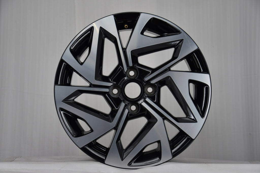 1x Alufelge 16 Zoll 6.5" 4x100 48ET Glanz Schwarz 52910-K7300 Hyundai I10 Iii FEL1916159974mj