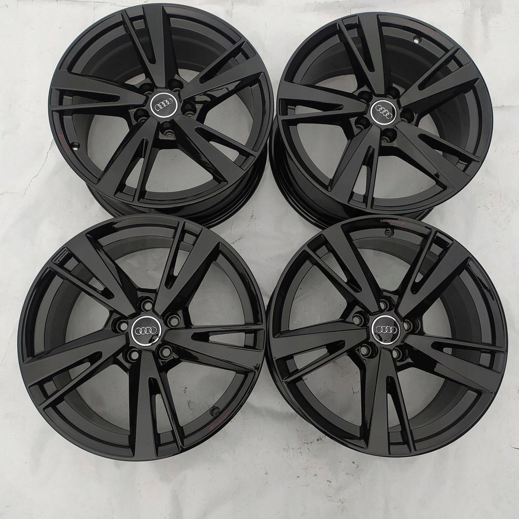 4x Alufelge 18 Zoll 8.0" 5x112 46ET Glanz Schwarz 8Y0601025N Audi Rim Wheel FEL2183447185dn