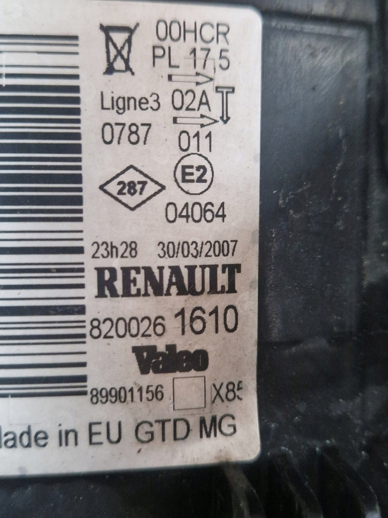Frontscheinwerfer Renault Clio III LPL241 Links Scheinwerfer Headlight SCH2000964662vn