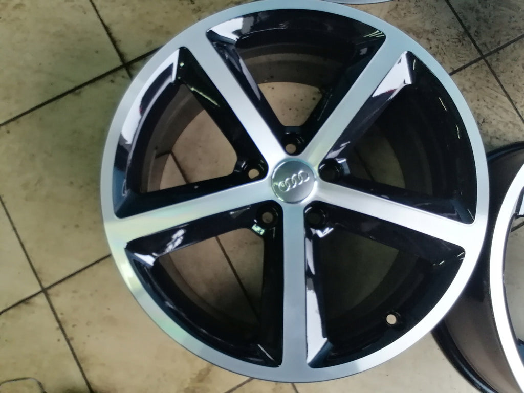 4x Alufelge 18 Zoll 8.0" 5x112 43ET Schwarz 4F0601025DC Audi A6 Rim Wheel FEL2023842124wh