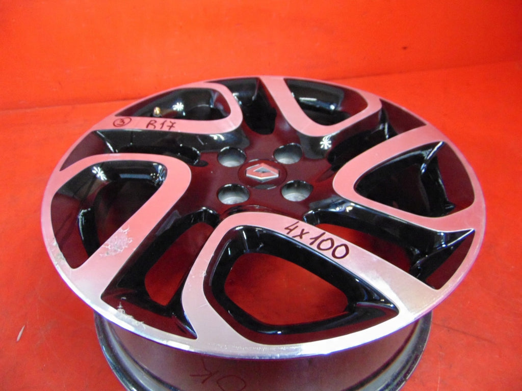 1x Alufelge 17 Zoll 6.5" 4x100 40ET Matt Schwarz 403005727R Renault Captur