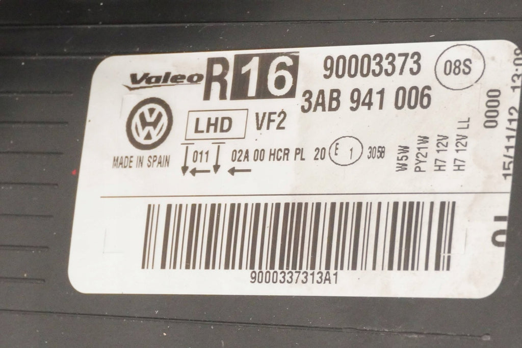Frontscheinwerfer VW Passat B7 3AB941006 90003373 Rechts Scheinwerfer Headlight SCH2807642071tc