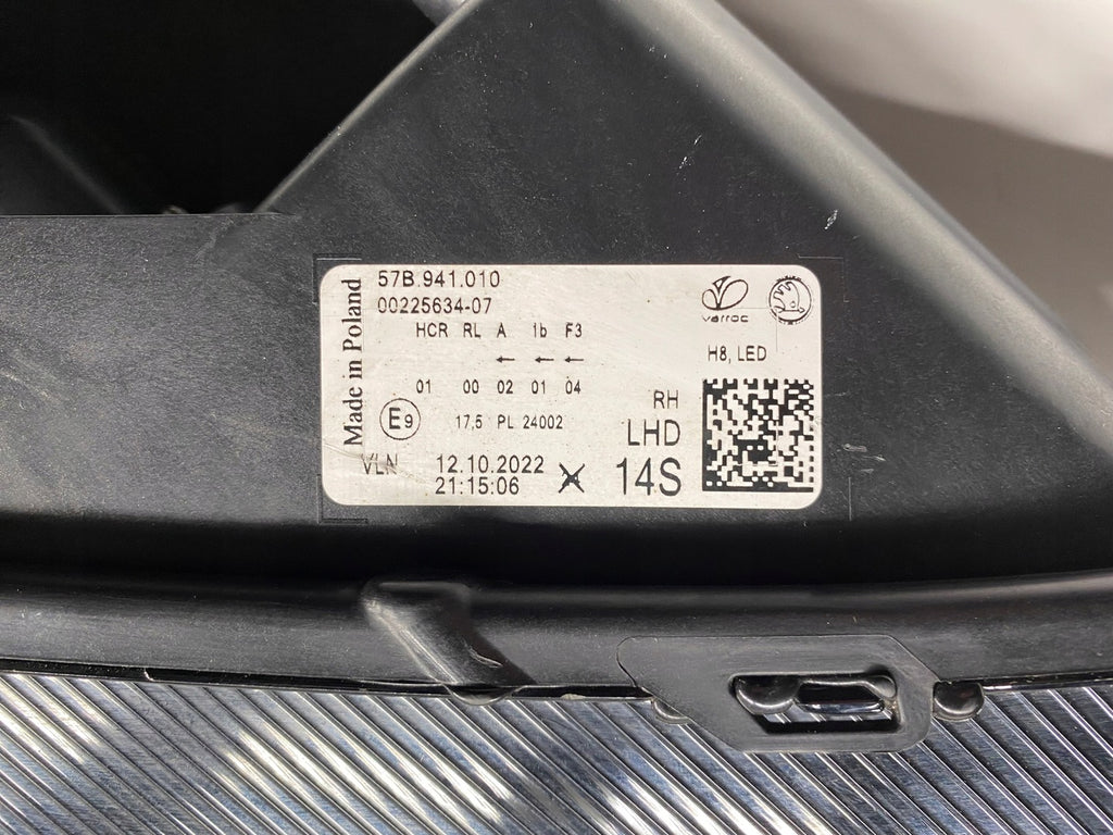 Frontscheinwerfer Skoda Karoq 57B941010 LED Rechts Scheinwerfer Headlight SCH2095310504wu