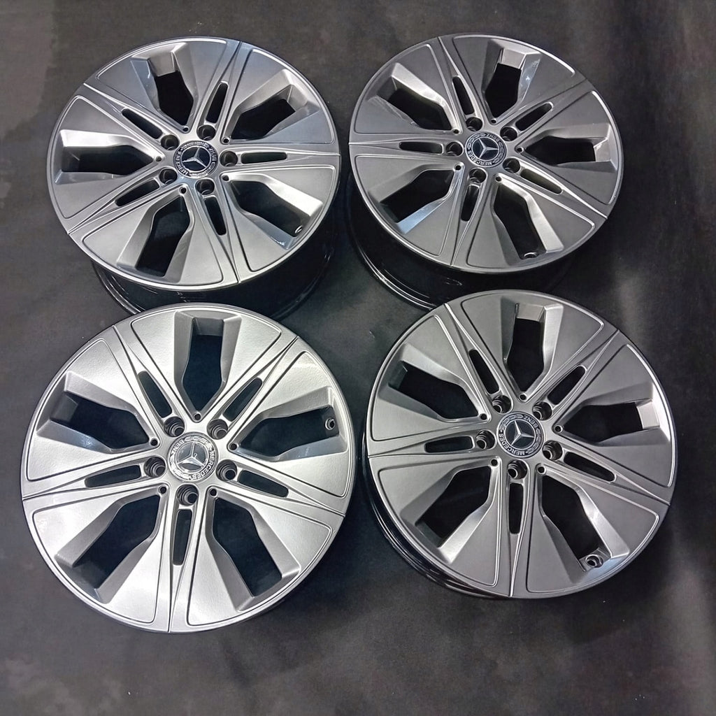 4x Alufelge 18 Zoll 8.5" 5x112 56ET Glanz Schwarz A2054018300 Mercedes-Benz W205 FEL6253726401xj