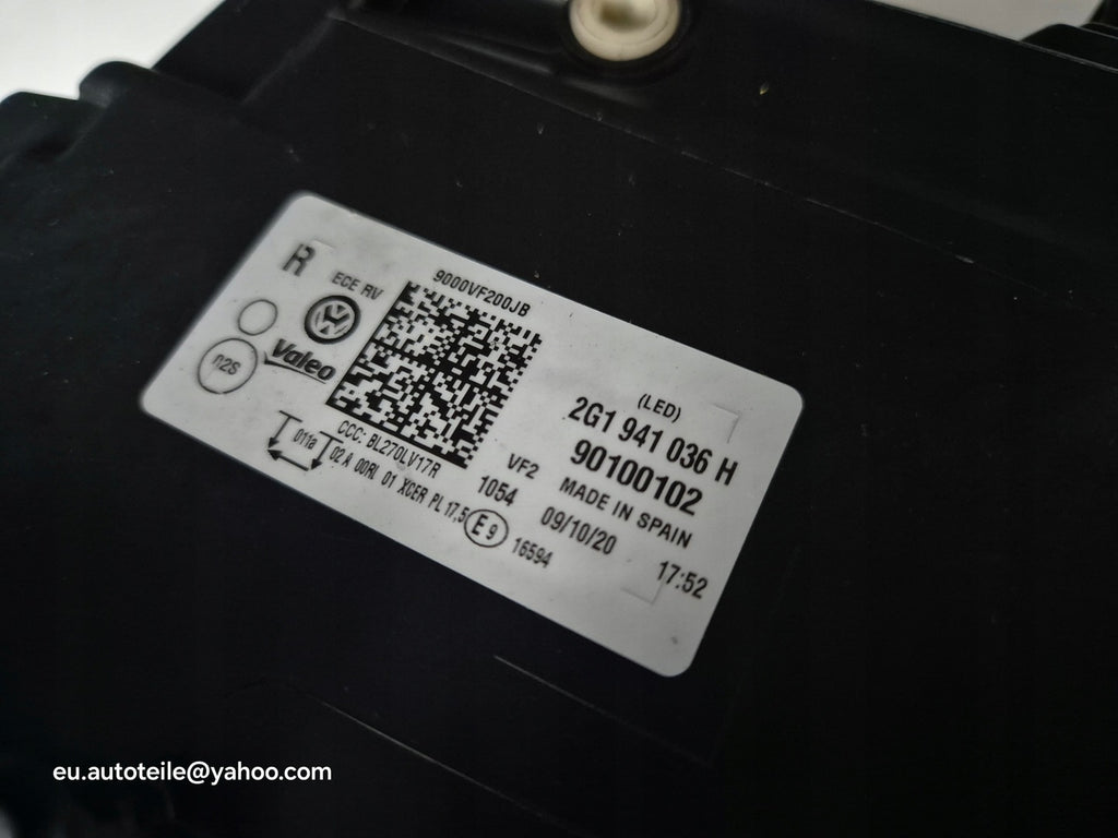 Frontscheinwerfer VW Polo 2G1941036 LED Rechts Scheinwerfer Headlight SCH9456199436wt